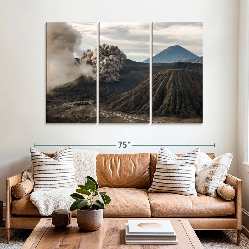 Alvord Volcanic Eruption, 42" H x 65" W