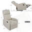 Fauteuil inclinable manuel de cinéma maison Modern Recliner-1715491380