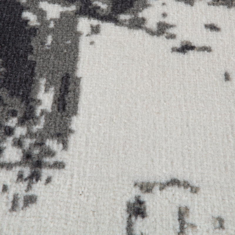 Tapis gris / ivoire Nemaha, Rectangle 9 pi 2 po x 12 pi 2 po