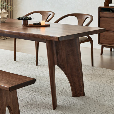 Simple Solid Wood Rectangular Dining Table