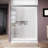 50"-54" W X 72" H Dual Handle Semi-Frameless Bypass Tempered Glass Shower Door In Brushed Nickel-119969364