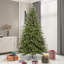 King Green Spruce Artificial Christmas Tree with LED Warm White Lights with Stand-772275875-768931068