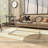 Nichalaus Acrylic Plastic Cube Shaped Clear Coffee Table with Silver Frame Supports