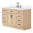 Tidworth 54'' Solid Wood Single Bathroom Vanity with 1.5'' Carrara Quartz Top Sink-1230223159-1211004205