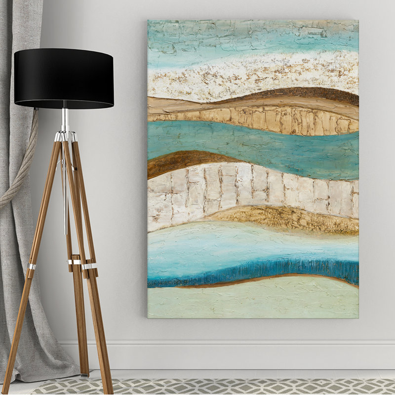 « earth & sky ii » par normal olson, reproduction d’art sur toile tendue, H 18 po x l 27 po x P 1,5 po