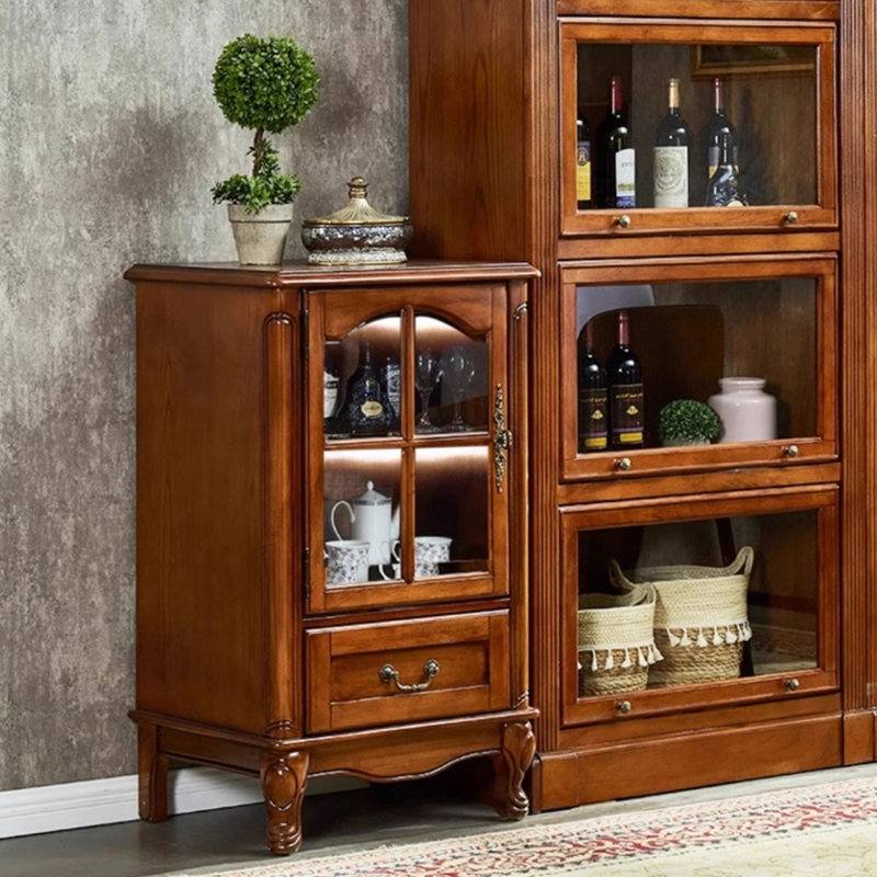 Cherry Solid Wood + Tempered Glass Display Cases