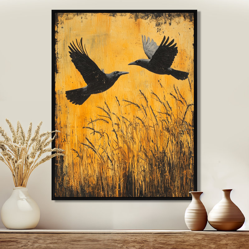 Lillis - Animals Canvas Art Print, Noir, Impression encadrée flottante, H 20 po x l 12 po