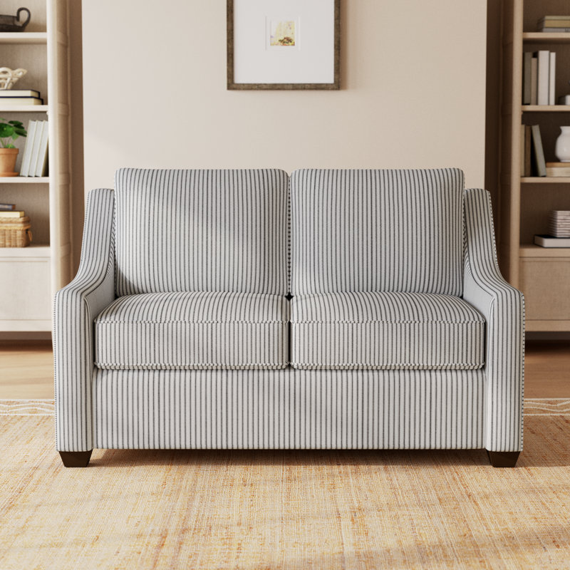 Gemi Upholstered 56.5'' Sofa, Bayou Midnight Canvas