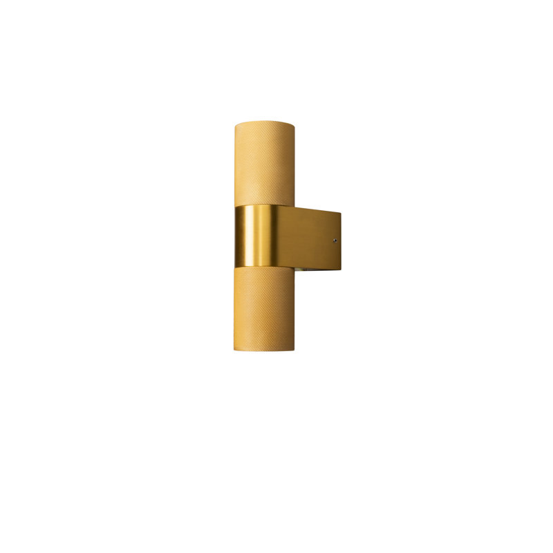 Temi 2 Up Down Outdoor Wall Light, Gold