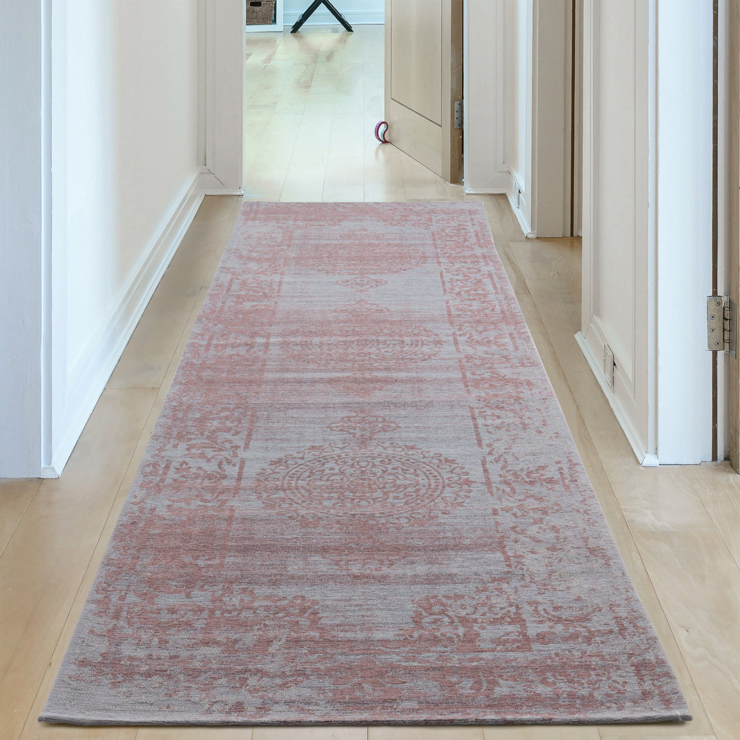 Carina Modern Washable Rugs in Pink | 6941P