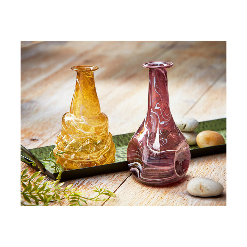 Vases en verre soufflé Twirl