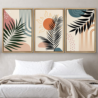 Reproduction d'art sur toile encadrée 3 pièces