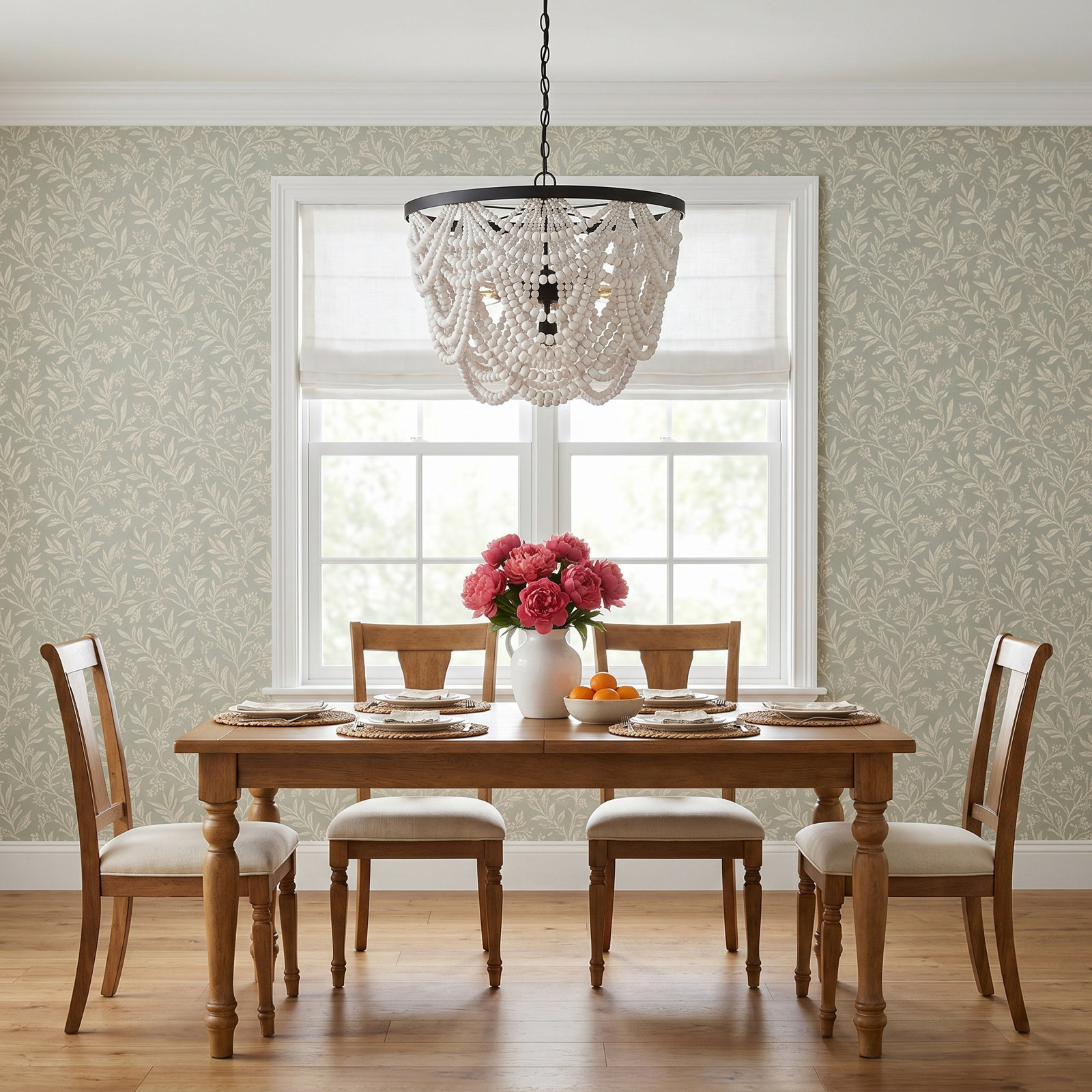 Clancey 5-Light Chandelier, White