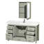 Sheffield 60" Bathroom Vanity Set with Mirror and Medicine Cabinet-59388357-86050446