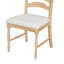 Chaises de salle à manger rembourrées 4 pièces Vintage