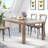 Rectangular Stainless Steel Top Dining Table