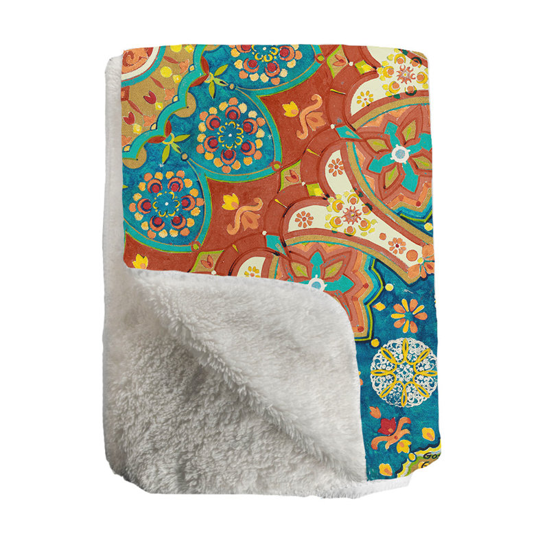 Spice Mandala Standard Throw Blanket