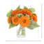 Sunflower Fall Arrangement in a Glass Ripple Vase