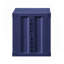 Table de chevet à finition bleue USB pour chambre à coucher et salon