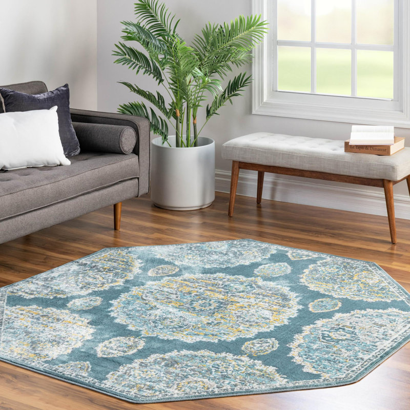 Oriental Indoor Rug, Octagon 8'2" x 8'2"