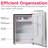 Frigidaire 2.5 Cu. Ft. Platinum Series Compact Fridge, Mini Refrigerator with Freezer Compartment, Stainless Steel