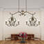 Lustre classique à 8 lumières de style bougie