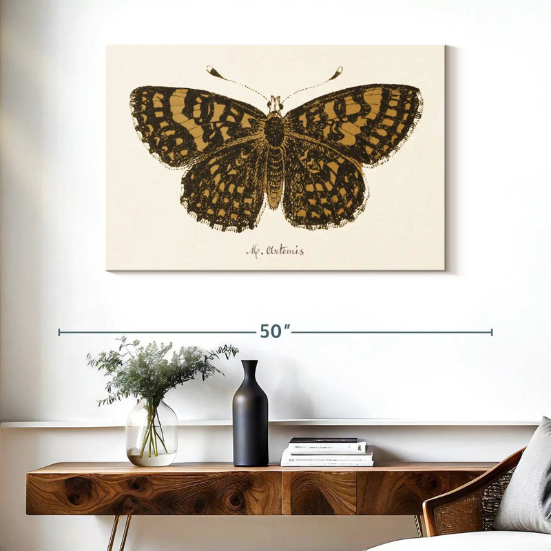 Antique Butterfly II, 26" H x 39" W