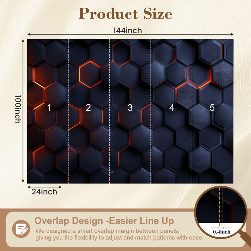 Papier peint adhésif peler et coller en nid d'abeille brillant néon 100 "H x 144" l 100 po PVC amovible papier auto-adhésif pour chambre à coucher salon bureau à domicile