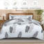 Aspire Homeware Modern Leaf Print Microfiber Duvet Cover Set with Pillowcases for Beautiful Bedroom Decor-123989042
