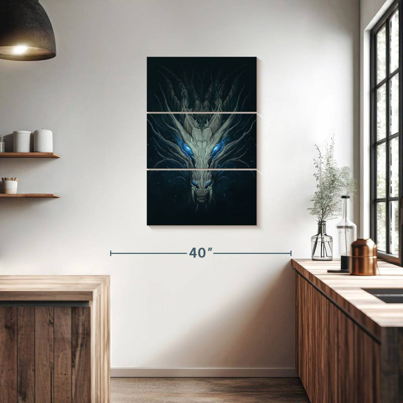 Kelan Blue Eyed Dragon, 38" H x 24" W