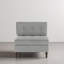 Fauteuil capitonné en velours côtelé-1283549083