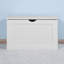 Armoire de rangement blanche avec 2 charnières de sécurité