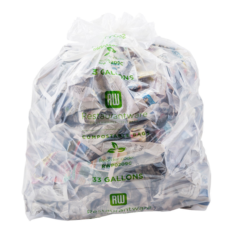 Plastic Trash Liners - 100 Count, 39" H x 21.3" W x 0.03" D
