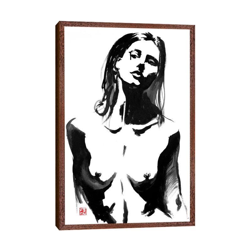Teardrop by Péchane - Print on Canvas, Classic Brown Wood Framed, 101.6 cm H x 66.04 cm W