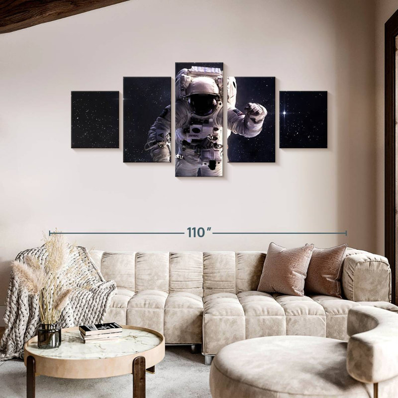 Floating Astronaut, 42" H x 92" W