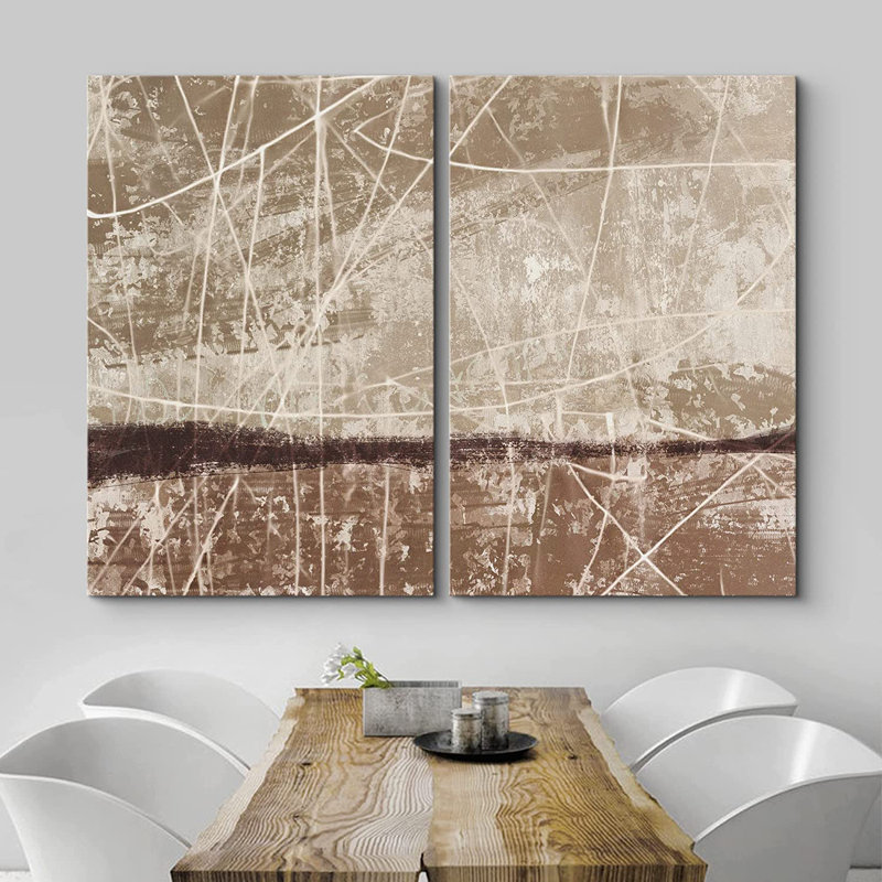 «Abstract Abstract Paint Effect», reproduction d'art sur toile, Toile tendue, H 16 po x l 24 po x P 2 po