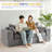 Boneless Bean Bag Chair For Living Room, Upholstered Loveseat Sofa Couch With Deep Seating, Wide Armrests Boneless Couch Sofa In A Box-1623701178-1634566849