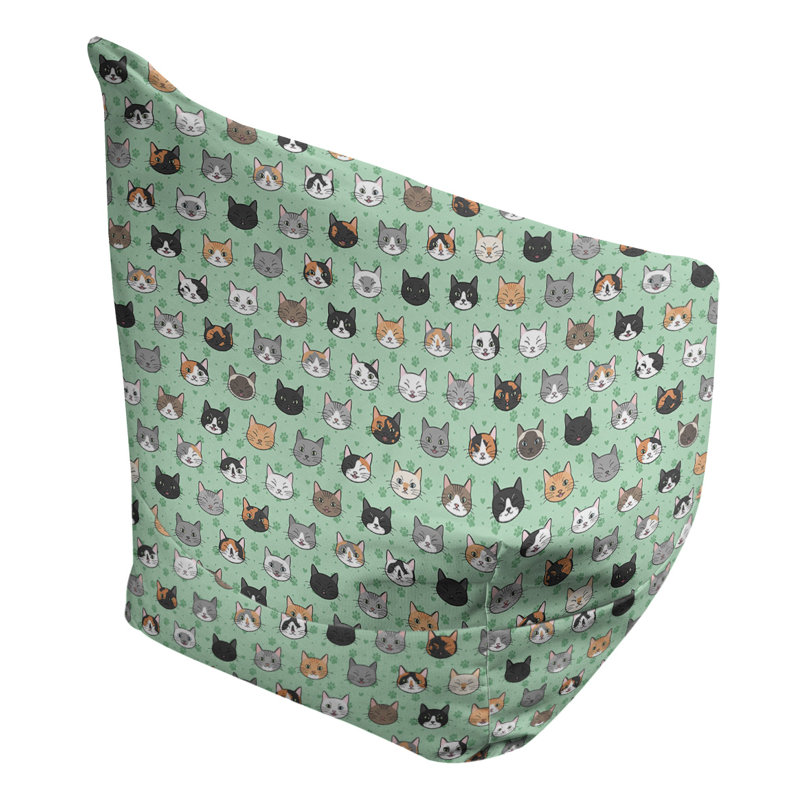 Kitterman Bean Bag Chair & Lounger, No Fill, Green, 86" H x 2" W x 43" D
