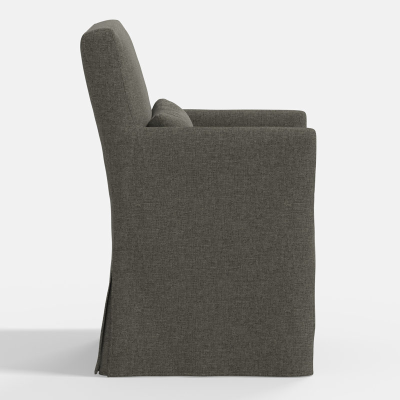 Stoffer Home x Cloth and Co. Lindy Dining Chair, Zuma Charcoal Textured Linen