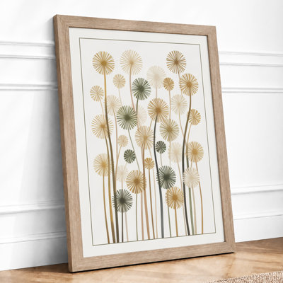 Dandelion Dreams Botanical - Framed Print