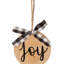 Ornement boule de noël en bois
