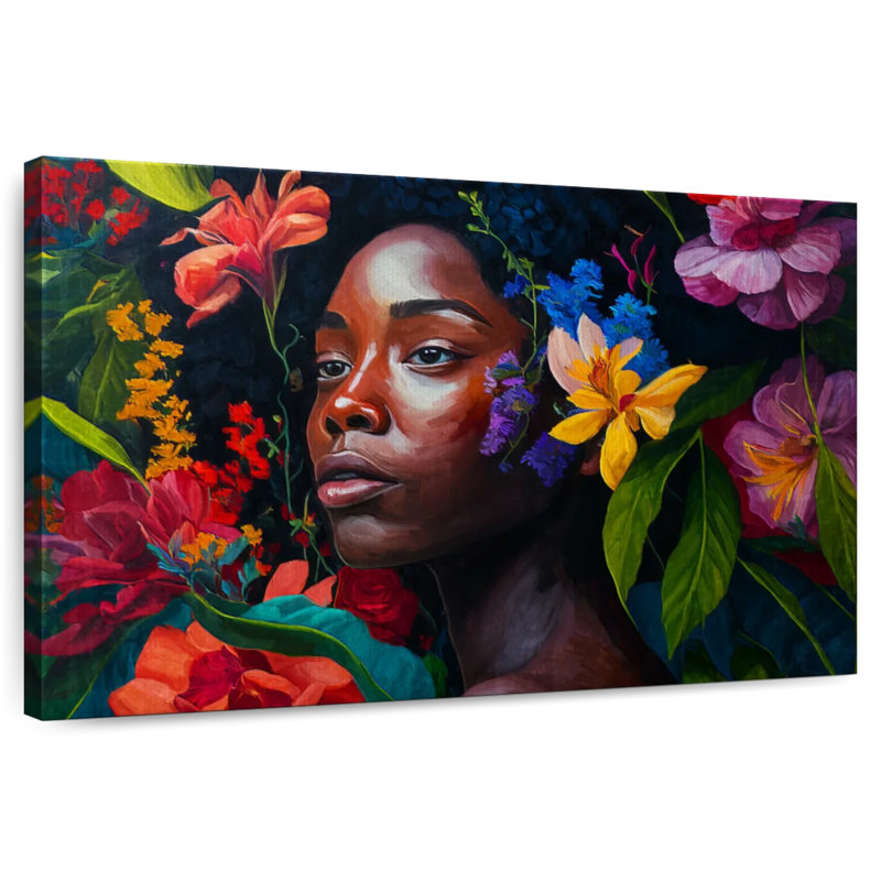 Beauté tropicale africaine, H 20 po x l 30 po