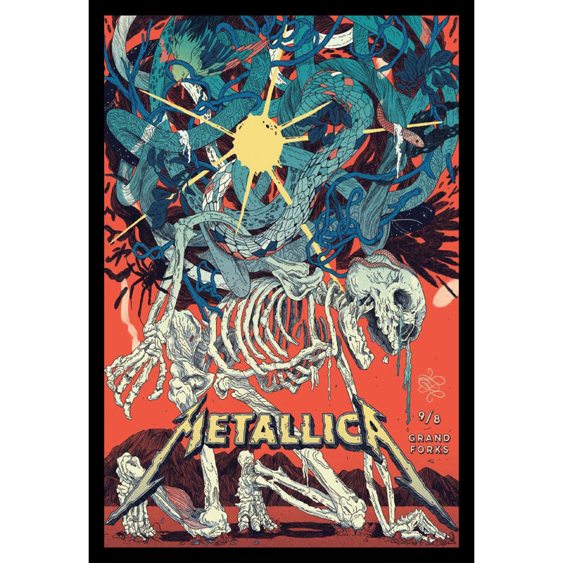 «Metallica Grand Forks Skeleton ramp», reproduction d'art sur affiche