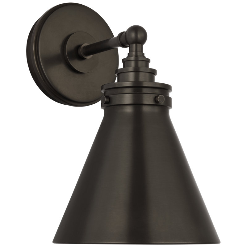 Parkington 1 - Light Armed Sconce, Bronze, Bronze