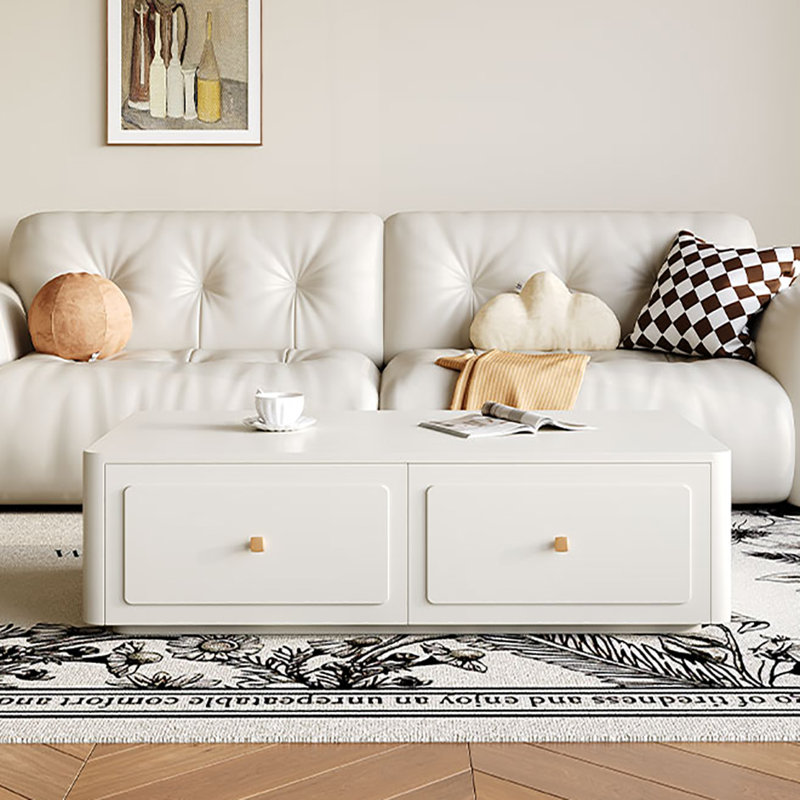 French coffee table, 13.8" H x 43.3" L x 27.6" W