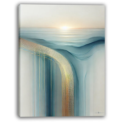 Horizon Cascade - Abstract Canvas Wall Art
