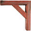 Support de style campagne rétro l 3 1/2 po x P 8 po x H 12 po, Collection Barnwood Decor, rouge récupéré-29095404-70672159
