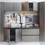Armoire de garage murale Nova en bois gris métallique Nova Series