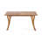 Outdoor 59" Rectangular Solid Wooden Patio Dining Table