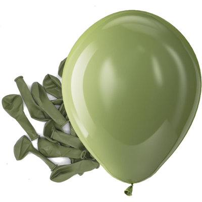 Ballons de fête en latex vert sauge - paquet de 150 petits ballons d'hélium vert olive mat de 5 pouces pour l'anniversaire